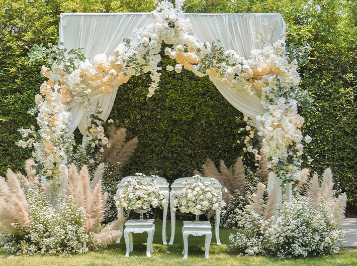 สถานที่งานแต่งในสวน